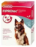 Beaphar FIPROtec Antiparassitario per Cane Taglia Media (10-20 Kg), Protegge da Pulci e Zecche - In Confeziona da 3 Pipette