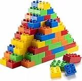 Prextex Mattoncini per costruzioni STEM classici, Compatibili con i principali marchi, Ideali per principianti o come aggiunta al proprio set, 50 pezzi