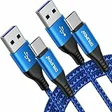 DRLIPEW Cavo USB C 3M [Lotto di 2] caricatore USB C in nylon intrecciato con cavo di tipo C 3A ricarica rapida per Samsung Galaxy S21 Ultra S20 FE S10 S9 S8 A51, Redmi Note 10 9 8