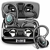 Cuffie Bluetooth Sport, Auricolari Bluetooth 5.3 Cuffie Wireless con 4 ENC Mics, 2023 Nuovo Cuffie Senza Fili Cancellazione Rumore Cuffiette Bluetooth Running IP7 Impermeabile 48H Ore Stereo/USB-C/LED
