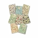 Pigna Nature Flowers 02088361R, Quaderno formato A4, Rigatura 1R, righe per medie e superiori, Carta riciclata 80g/mq, Pacco da 10 Pezzi