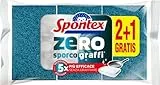 Spontex Zero 2+1, Spugna Abrasiva Per Tutte Le Superfici, 3 Pezzi (uno Omaggio)