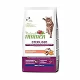 Trainer Natural Sterilised Adult con Salmone e Fibra di Pisello 3 Kg, 3000 Gr