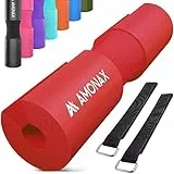 Amonax Barbell Squat Pad Cuscino Bilanciere quat - Collo e Spalle Supporto Pad - Grande per Squat, Affondi, Spinte Dell'anca Allenamento/Esercizi/Allenamento Con i Pesi Fitness (Rosso)