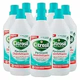 Citrosil Home Protection - Detergente Liquido Pulisci Pavimenti Disinfettante con Vere Essenze di Eucalipto, 900 ml x 8 Flaconi