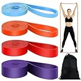 UOROMI - Set di 4 fasce di resistenza per esercizi di sollevamento pesi, crossfit, tonificazione muscolare, yoga, stretching, allenamento della forza per uomini e donne