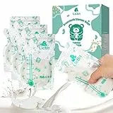 Lictin Sacchetti Latte Materno Freezer - 60 Pezzi 240 ml Contenitori Latte Materno,Pre-Sterilizzate e a Prova di Perdita, BPA BPS Free, Buste per latte materno con beccuccio