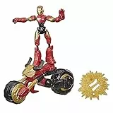Marvel Avengers Bend And Flex Flex Rider And 2 in 1 Motorcycle, Multicolore