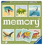 Ravensburger - Memory® Dinosauri, 64 Tessere, Gioco Da Tavolo, 3+ Anni