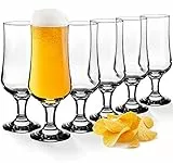 Bicchieri di birra Kadax, bicchieri da bevute in bicchiere di alta qualitŕ, set da 60 ml, bicchieri d'acqua, bicchieri di succo con piede, bicchieri per acqua, bevande, bicchieri da bevanda,