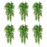 MengQiLe Piante Finte da Esterno, 6 Pezzi Artificiali da Interno, 90cm Piante Cadenti Artificiali da Interno Esterno, Finte Piante da Appendere per Casa, Balconi, Soggiorno, Parete