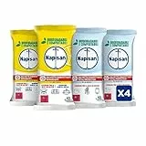 Napisan Salviette Disinfettanti Biodegradabili al Limone, Confezione da 2x40 Formula 0%, Disinfettante Multisuperfici contro Germi, Batteri e Allergeni