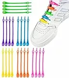 Pipihome Lazy Lacci elastici in silicone elastico Special No Tie Lacci No Tie Lacci in silicone resistente Lazy per bambini e adulti (colore B)