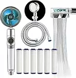 Doccetta,Soffioni Doccia,Soffione per Doccia Anticalcare,Doccino Doccia,Soffione Doccia Girevole a 360°,Soffione Doccia con Funzione Stop, 2 Tipi di Getto,6 PP Cotone (blu 1)