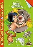Il libro della giungla. Staccattacca & colora. Con adesivi. Ediz. illustrata