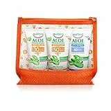 Equilibra Solari, Pochette Aloe Creme Solari Travel Size, Kit da Viaggio con Crema Solare SPf 50+ per Pelli Delicate, Crema Solare Spf 30 e Crema Doposole, a Base di Aloe Vera, Flaconi 75 ml