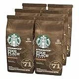 Starbucks Pike Place Caffè Macinato della Tostatura Media 6 Sacchetti da 200 g
