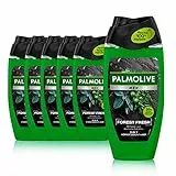 Palmolive Men Gel doccia Forest Fresh, 6 x 250 ml – 3 in 1 per corpo, viso e capelli, gel doccia per uomini con estratti di salvia e ginepro, 250 ml (confezione da 6)