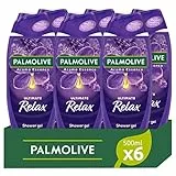 Palmolive Bagnoschiuma Aroma Essence Ultimate Relax 500ml x 6 | Gel Docciaschiuma con 95% di ingredienti di origine naturale* | Vegano |