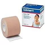 BSN Medical - Benda adesiva Leukotape K, colore pelle, 5 cm