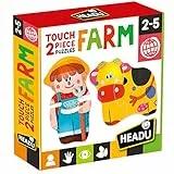Headu 2 Pieces Puzzle Touch Farm, Multicolore, MU24889