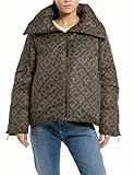 REPLAY W7668b Giacca, 010 Marrone/Nero, XXS Donna