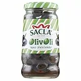 Saclà Olive Nere Morate Snocciolate, 135g