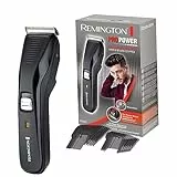 Remington Tagliacapelli uomo, Lame Acciaio Inox autoaffilanti, taglio corto senza testina + 2 pettini regolabili (3-42 mm), Ricaricabile, autonomia 40 min, Pro-Power HC5200