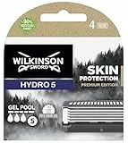 Wilkinson Sword - Rasoio Hydro 5 Skin Protection Premium Edition - Lame di ricarica x4 - Confezione con 4 lame di ricarica