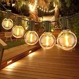 Catene Luminosa Esterno 18M/60FT, Luci da Esterno con 30+1 LED G40 Lampadine,Risparmio Energetico Luci a Festone per Esterni, IP45 Luci da Giardino Impermeabili per Cortile Matrimoni, Feste FANSANMY