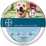 Bayer Collare antiparassitario, Per cani oltre 8 kg, Elimina pulci, zecche, pidocchi e protegge dal rischio di trasmissione,1 pezzo