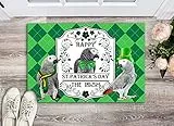 NA Zerbino Ingresso casa Happy Stain Patrick's Day Lo zerbino Irlandese per Interni ed Esterni Warm House Gift Welcome Mat Gift for Labrador Lovers Birthday Gift Regali di Decorazioni mobili