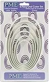 PME PNO3 Tagliapasta e Tagliabiscotti Ovale, Bianco, 6 unità