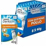 PURINA Dentalife Snack gatto al gusto di Pollo - 8 confezioni da 40g ciascuna