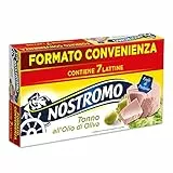 Nostromo - Tonno all'olio di oliva, 7 lattine da 70gr. Formato multipack. Fonte di proteine, senza conservanti.