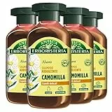 4x Antica Erboristeria Shampoo Addolcente alla Camomilla per Capelli Delicati Formula Vegana Senza Siliconi e Coloranti - 4 Flaconi da 250ml