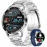 LIGE Smartwatch Uomo Chiamate Bluetooth, 1.32'' Rotondo Orologio Intelligente con Cardiofrequenzimetro/SpO2/ Notifiche Messaggi, Impermeabil IP67 Orologio Fitness 123 Modalità Sportive per Android iOS