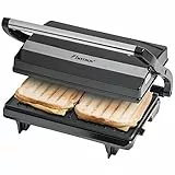 Bestron APM123Z panini Grill, 700 W, Plastica, Nero