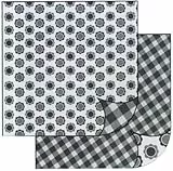 Stamperia Intl Cartoncino Double Face per Scrapbooking e lavori creativi Fantasia Bianco e Nero cm.30 x 30