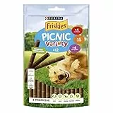 Purina Friskies Picnic Variety Snack Cane con Manzo, Pollo e Agnello, 8 confezioni da 100 g