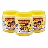 Gomgel Gel Capelli a Fissaggio Forte, Effetto Bagnato, Plurivitamine B5-pp, Protezione Uv - 3 x 1000 ML