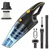 Aspirabriciole Senza Fili Potente 13KPA, Aspirabriciole Auto, Aspira Briciole Elettrico Senza Filo, Portatile Aspiratore a Mano, Aspirapolvere Auto Potente, Aspirapolvere Senza Fili, Assorbire Liquido