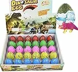 Dino Dinosaur Dragon Eggs, 30 pezzi Giocattolo a forma di dinosauro per bambini che crescono a forma di drago, Crepa di colore