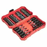 Amazon Basics Set di punte per avvitatore a percussione, a croce, a taglio e Torx, confezione da 42 pezzi