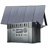 ALLPOWERS Generatore solare S2000 Pro con pannello solare da 400 W, batteria di backup da 1500 Wh con 4 uscite AC da 2400 W (picco da 4000 W), stazione di alimentazione portatile