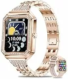 Efolen Smartwatch Donna, Orologio Smartwatch Chiamate IP67 Impermeabil Fitness Tracker Smart Watch per Android iOS con Assistente Vocale Contapassi Cronometro SpO2 Notifiche