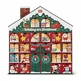 Legami - Calendario dell'Avvento, 24 soprese di cartoleria, Dettagli in lamina e glitter, Carta certificata FSC® (FSC-C154586)