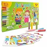Sabbiarelli Sand-it For Fun - Kit Art & Craft - Set Lavoretti Creativi: Crea e Colora con la Sabbia, Regalo di Compleanno Bambini Anni 5+