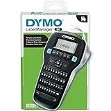 DYMO LabelManager 160 Etichettatrice portatile | Stampante per etichette a trasferimento termico | facile da usare con tastiera stile computer (QWERTY)