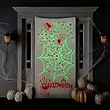 YuSaug Tenda per Porta Decorativa di Halloween, Tende Divisorie Illuminate Orribili Copriporta Sanguinante per Decorazioni per la Casa Stregata Mardi Gras Horror per Feste di Halloween
